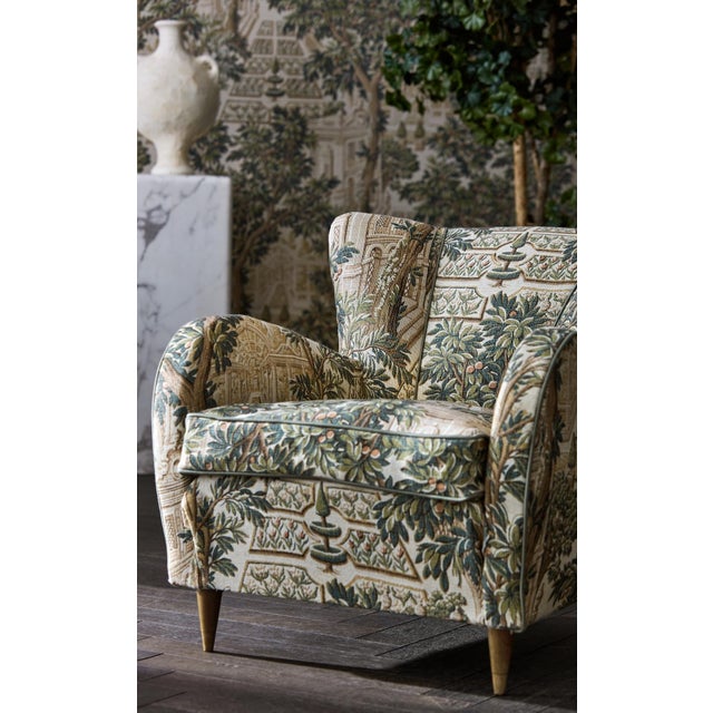 Traditional Zoffany Italian Garden Fabric in Tuscan Pink For Sale - Image 3 of 4