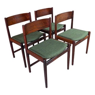 1950s set of 4 Attributed to Kurt Ostervig Rosewood Dining Chairs by Sibast - 102543 For Sale