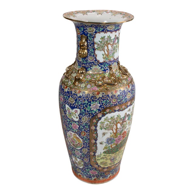 Big Chinese Qing Dynasty or Tongzhi Porcelain Vases For Sale - Image 13 of 16