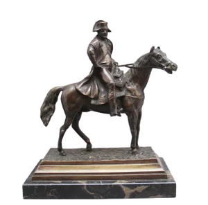19th-Century Bronze Sculpture of Napoleon on Horseback