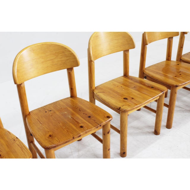 1970s Vintage Dining Chairs in Pine attributed to Rainer Daumiller, 1970s, Set of 6 For Sale - Image 5 of 10