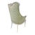 Ivory Luis XVI Carved Wood Bergere Chair For Sale - Image 8 of 9