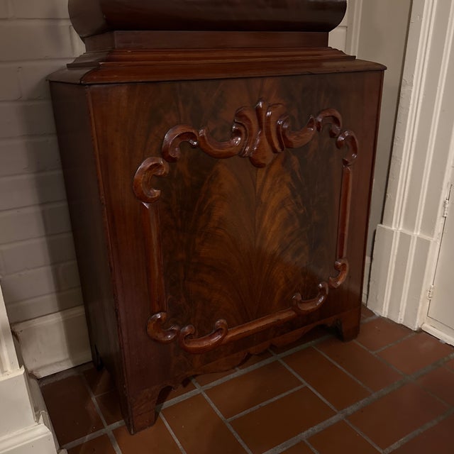 Victorian Mahogany Barley Twist Grandfather Clock For Sale - Image 12 of 12