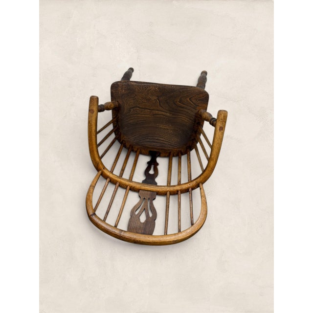 Mid 19th Century Antique English Oak Windsor Chair For Sale - Image 9 of 9