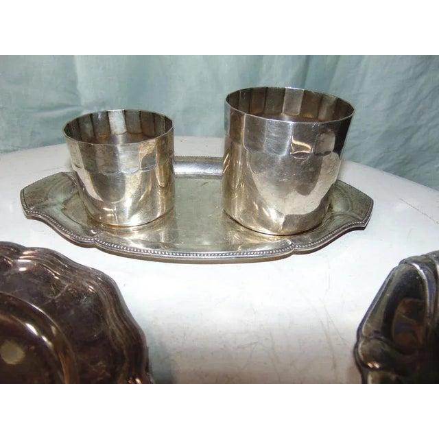 Art Deco Plates, 2 Trays, Plate, 2 Containers, Price for 5 Pieces, Set of 5 For Sale - Image 4 of 8