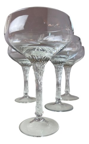 Split Wine Glasses by Pavel Hlava for Rosenthal Studio Line, Set of 4