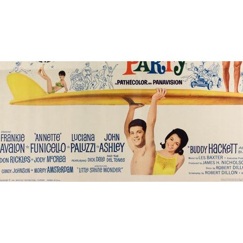 Muscle Beach Party Poster, USA, 1964 For Sale - Image 3 of 5