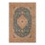 Shabby Chic 1990's Vintage Teal/Brown Wool Rug - 9'8'' X 12'9'' For Sale