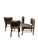 Set of 4 Vintage Mid Century Modern Danish Teak and Leather Greta Dining Chairs For Sale - Image 4 of 11