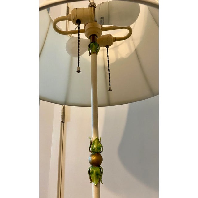 Metal 1950’s Italian Tole Table Lamp For Sale - Image 7 of 12