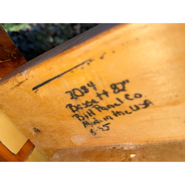 Vintage Bassett Carved Pineapple Four Poster Pine Bed - Queen Size For Sale In New York - Image 6 of 12