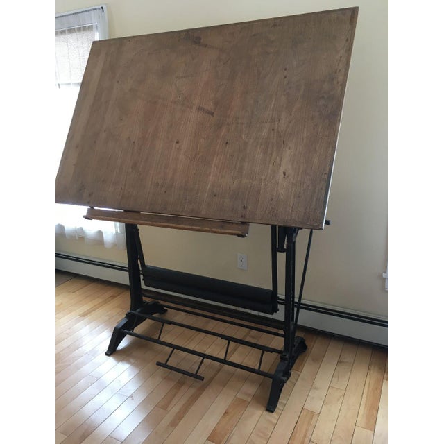 French Antique French Drafting Table For Sale - Image 3 of 3