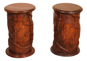 17th Century Oak Bedside or Sofa End Tables, Set of 2