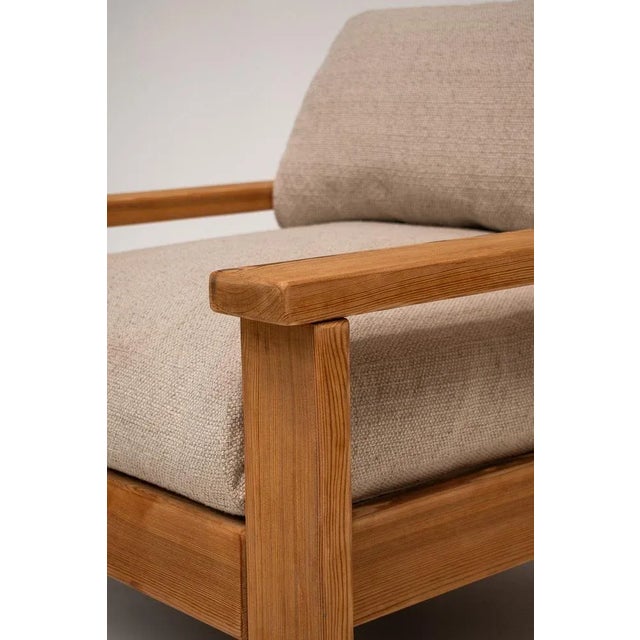 Set of Mid-Century Modern Minimalistic Armchairs in Natural Wood, Italy, 1970s For Sale - Image 4 of 12