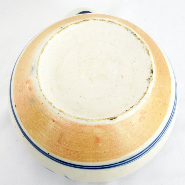 Large Chinese Blue and White Porcelain Floral Tea Pot C. 1900 For Sale - Image 13 of 13