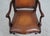 Wood Set of 4 Theodore Alexander Mahogany Leather French Armchairs For Sale - Image 7 of 12