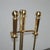 Vintage French Country Gold Brass Fireplace Tools W Three Tools For Sale In Los Angeles - Image 6 of 12