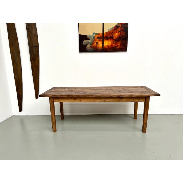Large Pine Table, 1970s For Sale - Image 4 of 18