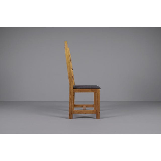 Wood Swedish Pine Chairs by Gilbert Marklund for Furusnickarn Ab, 1970s, Set of 4 For Sale - Image 7 of 18
