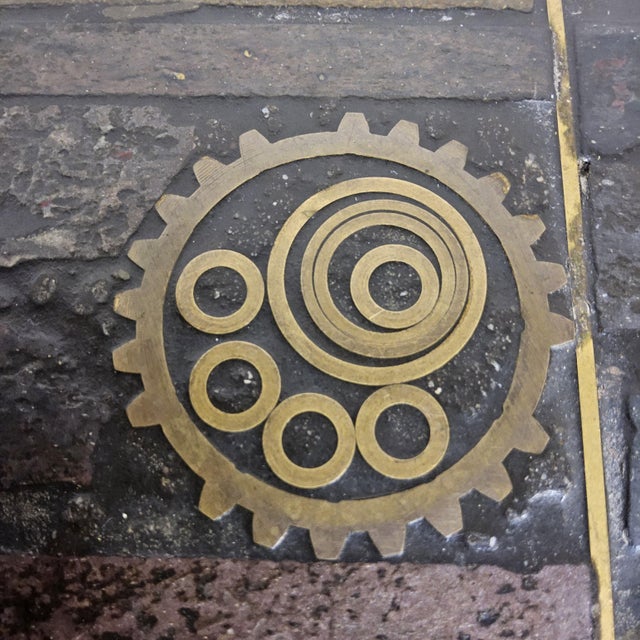 Vintage Handmade Slate and Gears Coffee Table by Marcus Kingma, 1990 For Sale - Image 4 of 18