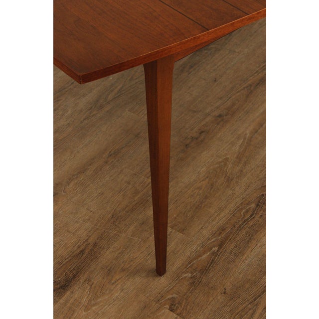 Lane 'Tuxedo' Mid Century Modern Extendable Walnut Dining Table For Sale - Image 11 of 12