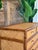 Vintage E. Murio Manila Refinished Rattan & Raffia Five Drawer Chest For Sale - Image 11 of 12