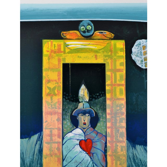 Italian Luigi Rincicotti, I Dodici Mesi, December Lithograph For Sale - Image 3 of 3