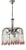 Cascading Chandelier with Pink Murano Glass Drops from Paolo Venini For Sale