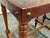 Wood Estudio Taller Corongo Tooled Leather Top Side Tables, Vintage For Sale - Image 7 of 12