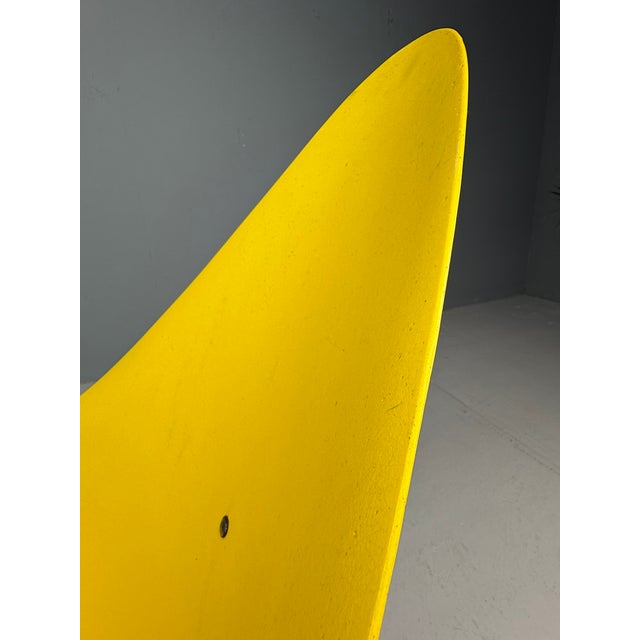 Yellow Fiberglass Tripod Lounge Chair by Ed Merat, France, 1956 For Sale - Image 12 of 13