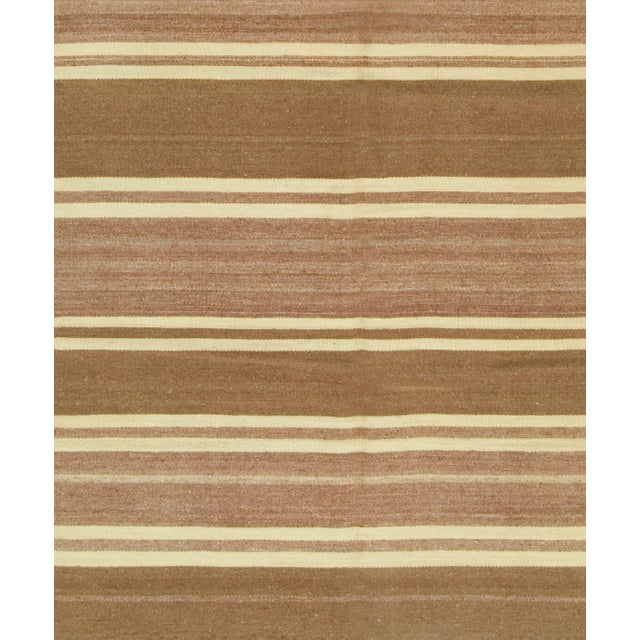 1940s Vintage Turkish Handwoven Kilim, 4ft 11in X 10ft For Sale In New York - Image 6 of 7