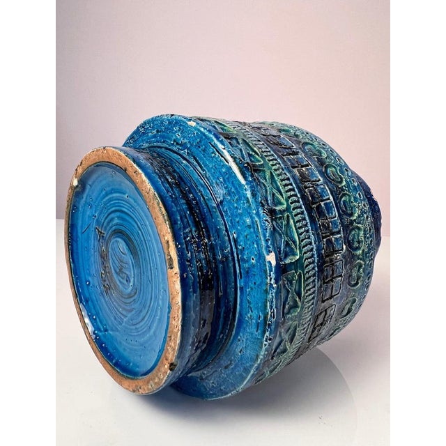 Rimini Blu Vase by Aldo Londi for Bitossi For Sale - Image 10 of 11