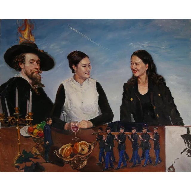 Contemporary Su Yu, Feminine Anchor, 2022, Oil on Canvas For Sale - Image 3 of 13