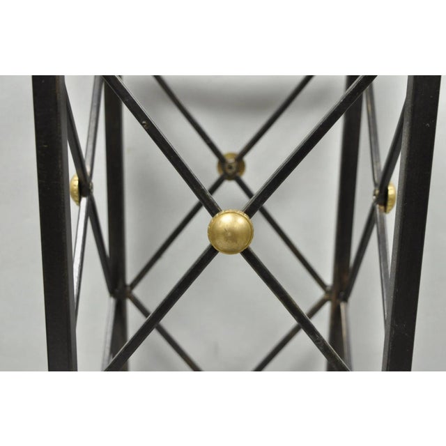 Contemporary Italian Neoclassical Style Iron X- Form Umbrella Cane Stand For Sale - Image 4 of 11