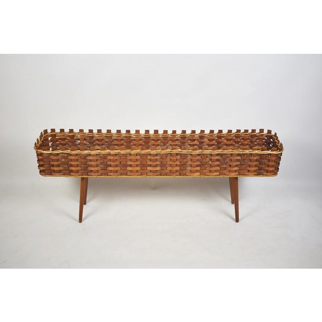 Vintage Plant Stand in Wood, 1960s For Sale - Image 4 of 10