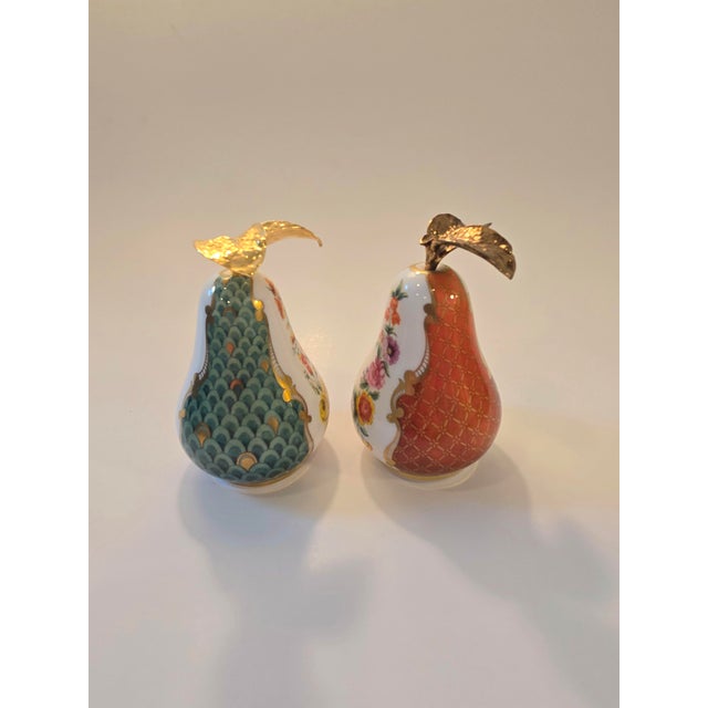Royal Worcester Pair of Royal Worcester Candle Snuffers For Sale - Image 4 of 10