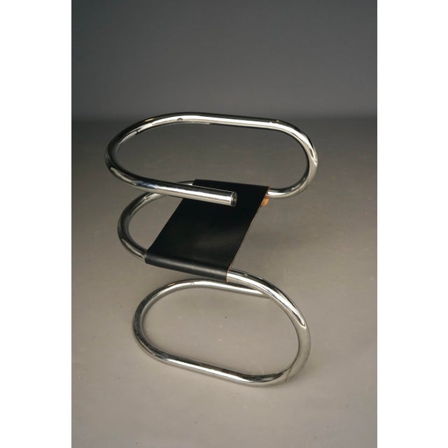 Tubular Side Chair by Wim van den Bergh, 1980s For Sale - Image 4 of 14