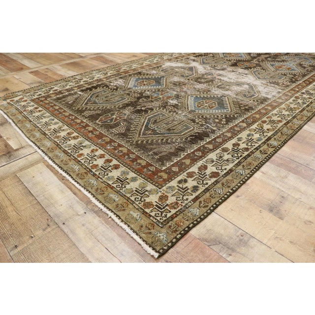 Antique Persian Malayer Rug - 05'03 X 09'08 For Sale In Dallas - Image 6 of 9