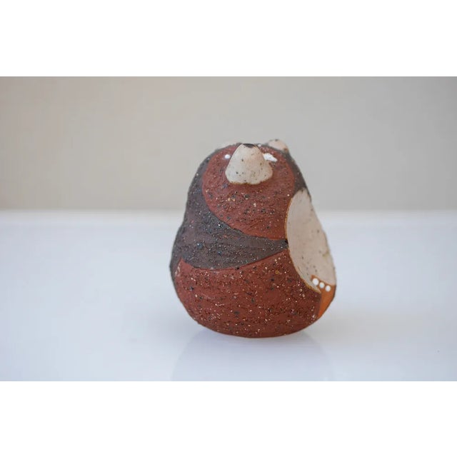 Black Bear Figurine in Ceramic by Thomas Hellström for Nittsjö, 1960s For Sale - Image 8 of 8