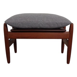 Danish Teak Stool by Hans Olsen for Frem Røjle, 1960s For Sale