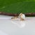 Metal Ethiopian Opal Cabochon Ring: Solid 14k Gold, Round 7.5mm - October Birthstone, Size 6.75 For Sale - Image 7 of 9