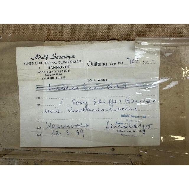 Expressionist Composition, 1969, Mixed Media For Sale - Image 8 of 9