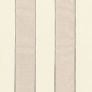 Sample - Schumacher Montebello Stripe Fabric in Platinum For Sale