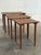 Brown Teak Nesting Tables Set of 3 Vintage Danish Mid-Century Modern 1960s For Sale - Image 8 of 11