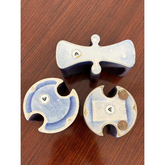 Ceramic Centerpiece by Angelo Mangiarotti for Fratelli Brambilla, Italy, 1968, Set of 3 For Sale - Image 6 of 11