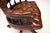 Antique Leather Swivel Captains Desk Chair, 1950s For Sale - Image 9 of 11