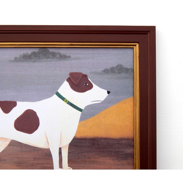 This fine art print by british artist matt rix captures the charm and spirit of a jack russell terrier rendered in a...