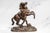 Neoclassical Style Antique Victorian Cast Metal Statue Man With Horse Equestrian Home Decor For Sale - Image 14 of 15