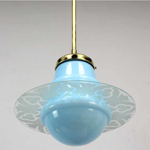 Art Deco Lamps in Brass and Glass, 1930s, Set of 2 For Sale - Image 6 of 10