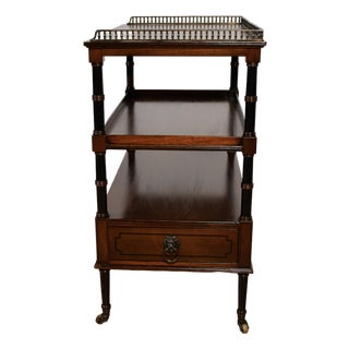 1930s Beacon Hill English Regency Mahogany Side Table / End Table For Sale